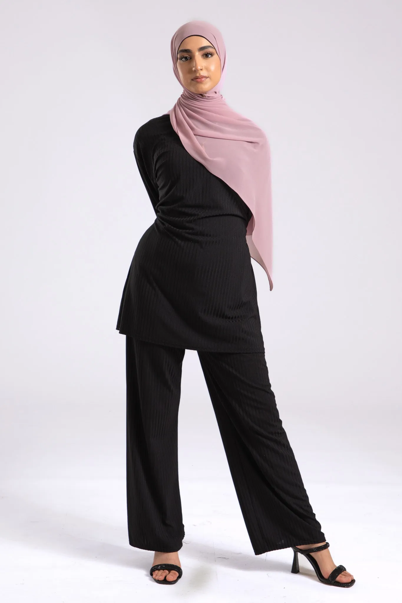 Premium Crepe Chiffon Hijab - Pink Swoon