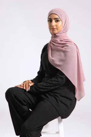 Premium Crepe Chiffon Hijab - Pink Swoon