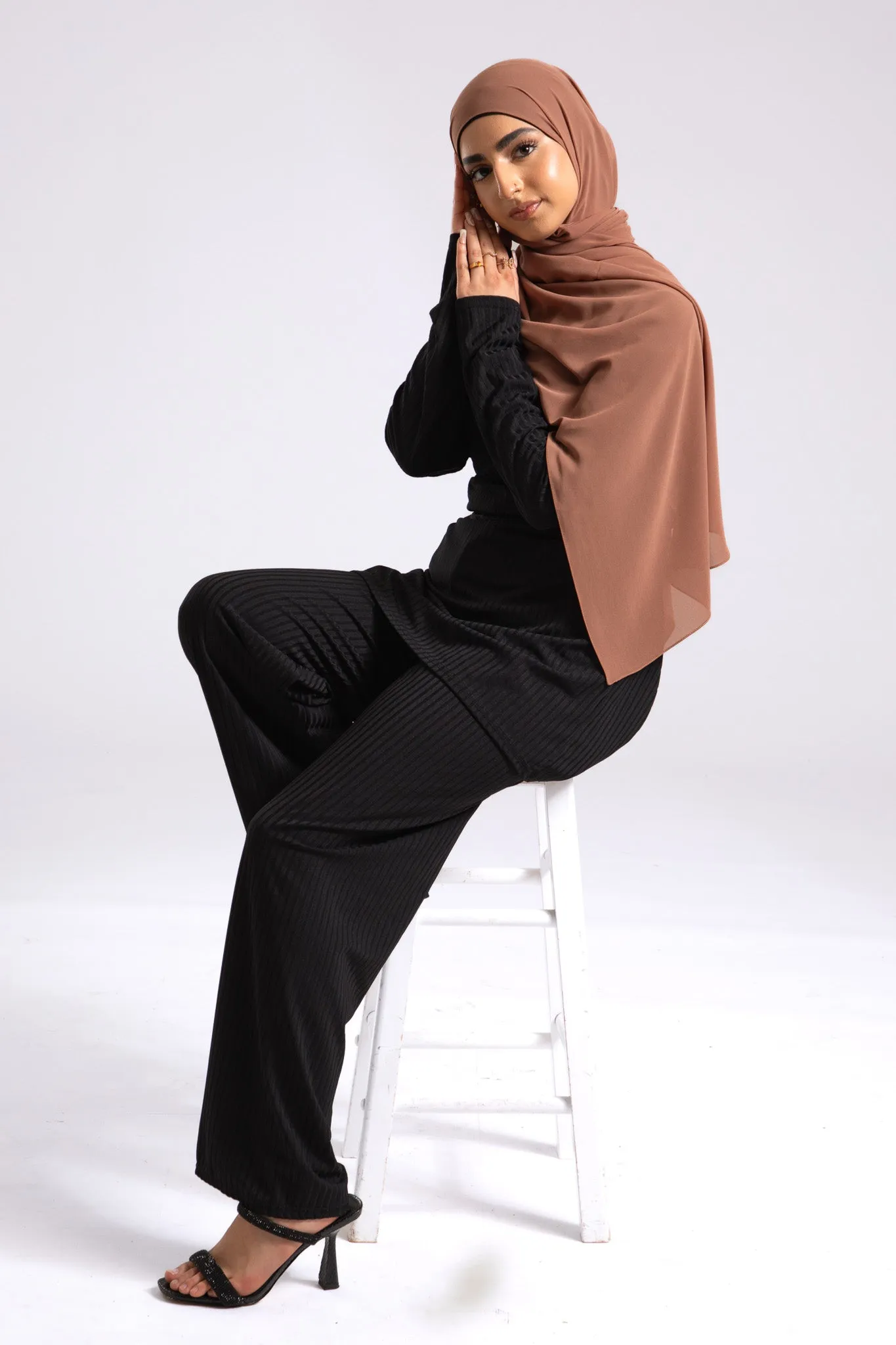 Premium Crepe Chiffon Hijab - Sandalwood