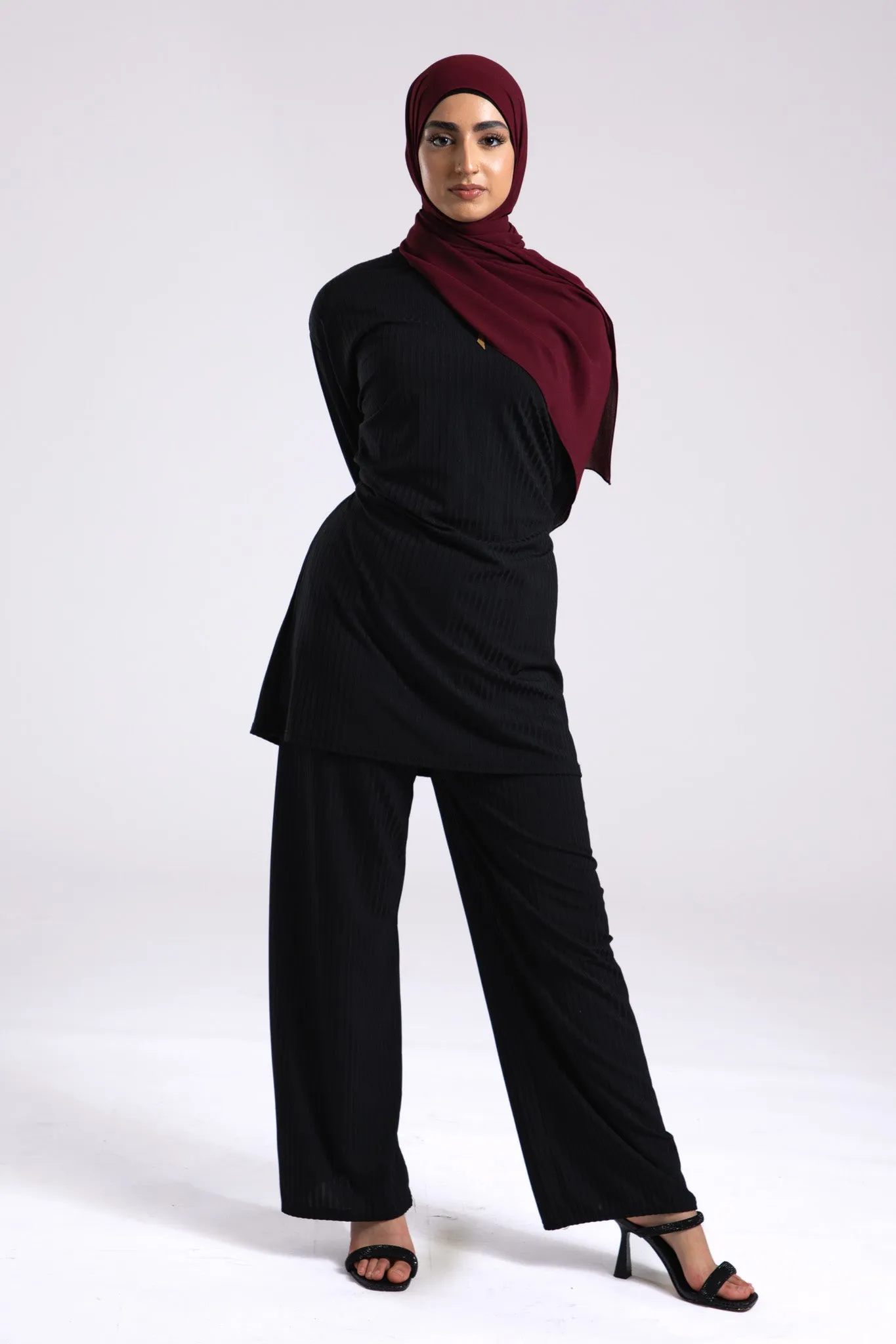 Premium Crepe Chiffon Hijab - Sangria