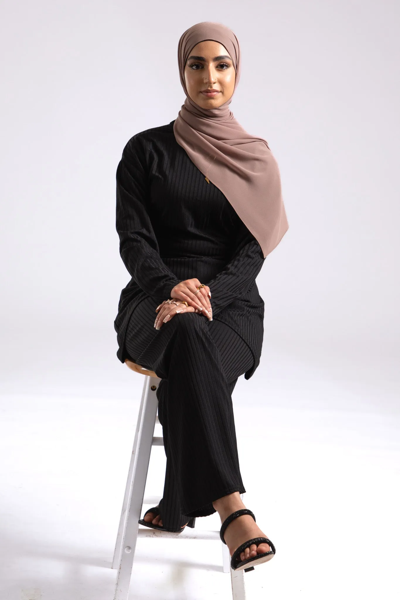 Premium Crepe Chiffon Hijab - Taupe