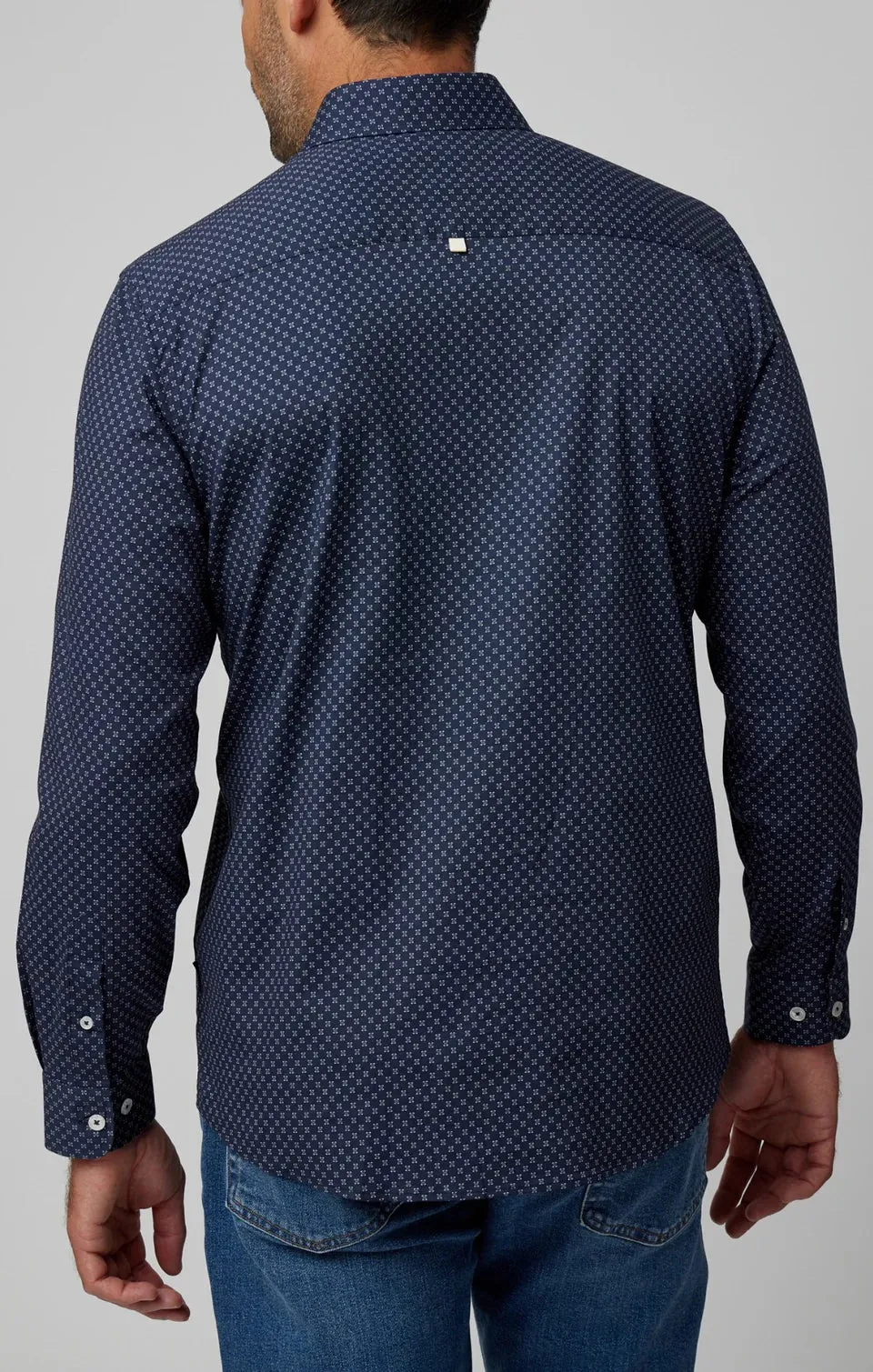 Printed Ornament Geo Long Sleeve Shirt