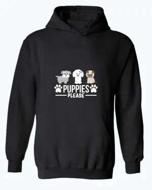 Puppies Please hoodie, Dog lover hoodies