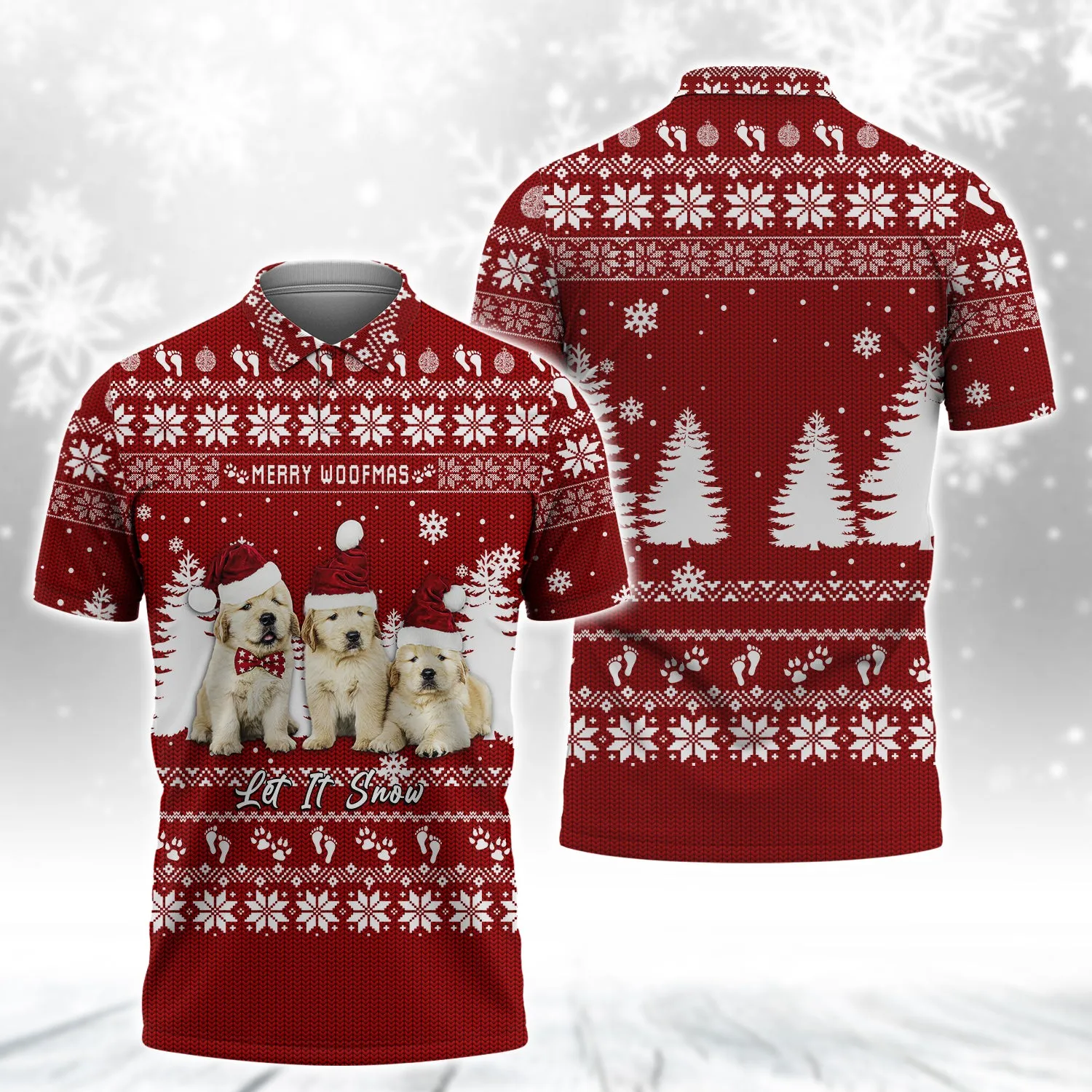 Puppy Golden REtriever 3D All Over Printed Shirts