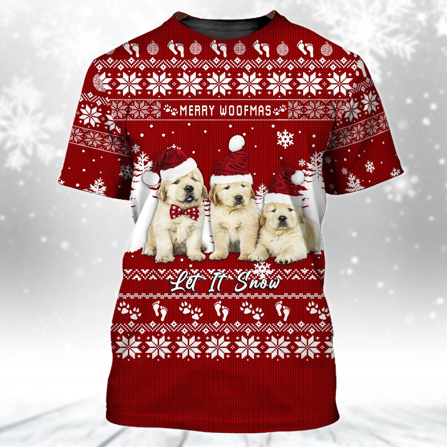 Puppy Golden REtriever 3D All Over Printed Shirts