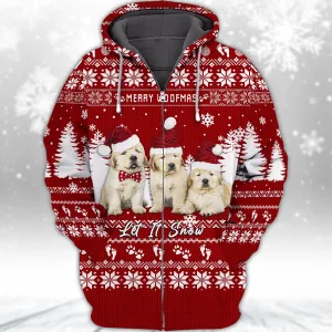 Puppy Golden REtriever 3D All Over Printed Shirts