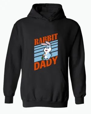 Rabbit dady hoodie, funny tees, daddy hoodie