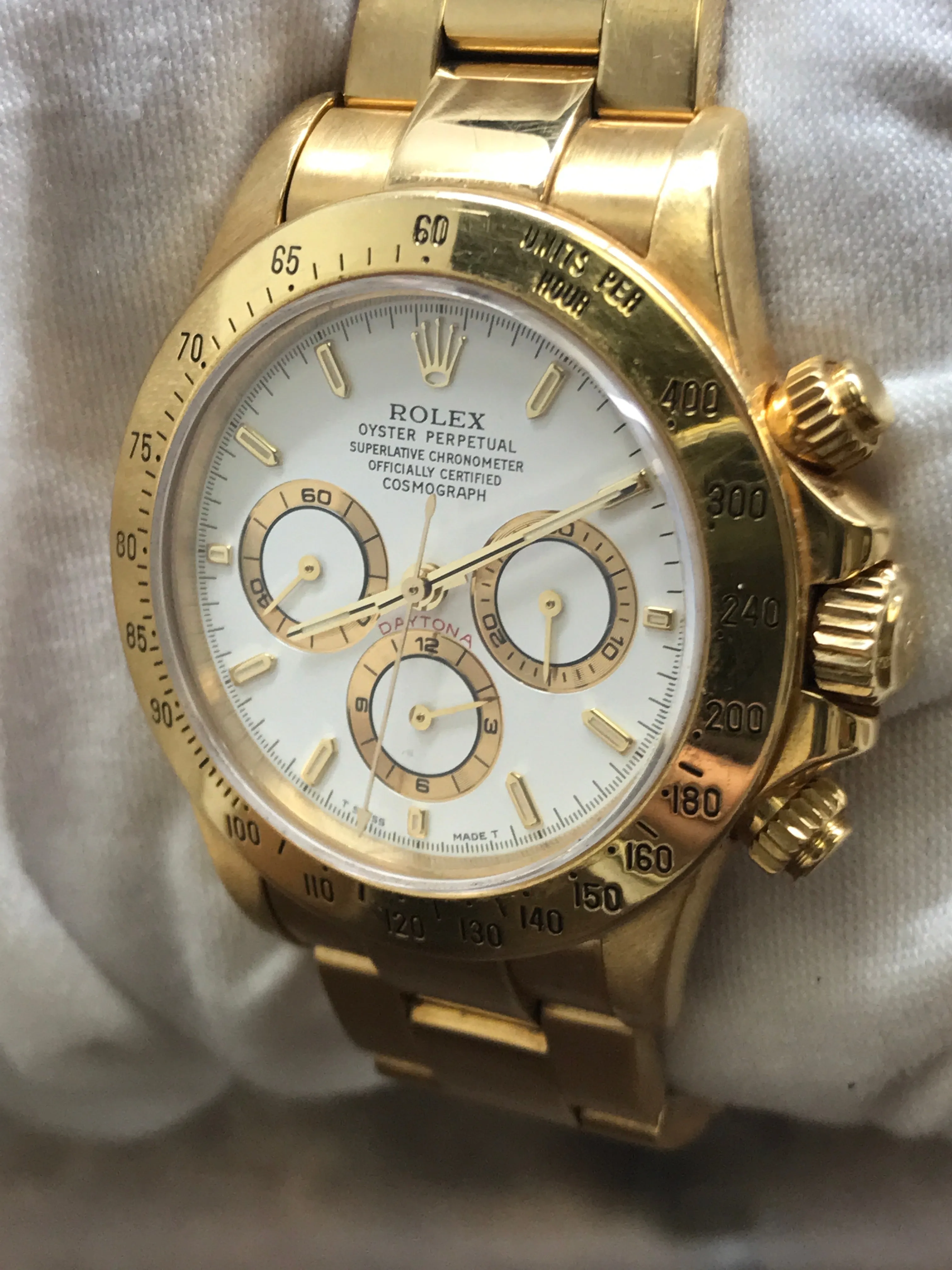 Rolex Daytona Zenith 16528 White Dial Automatic (Zenith) Men's Watch