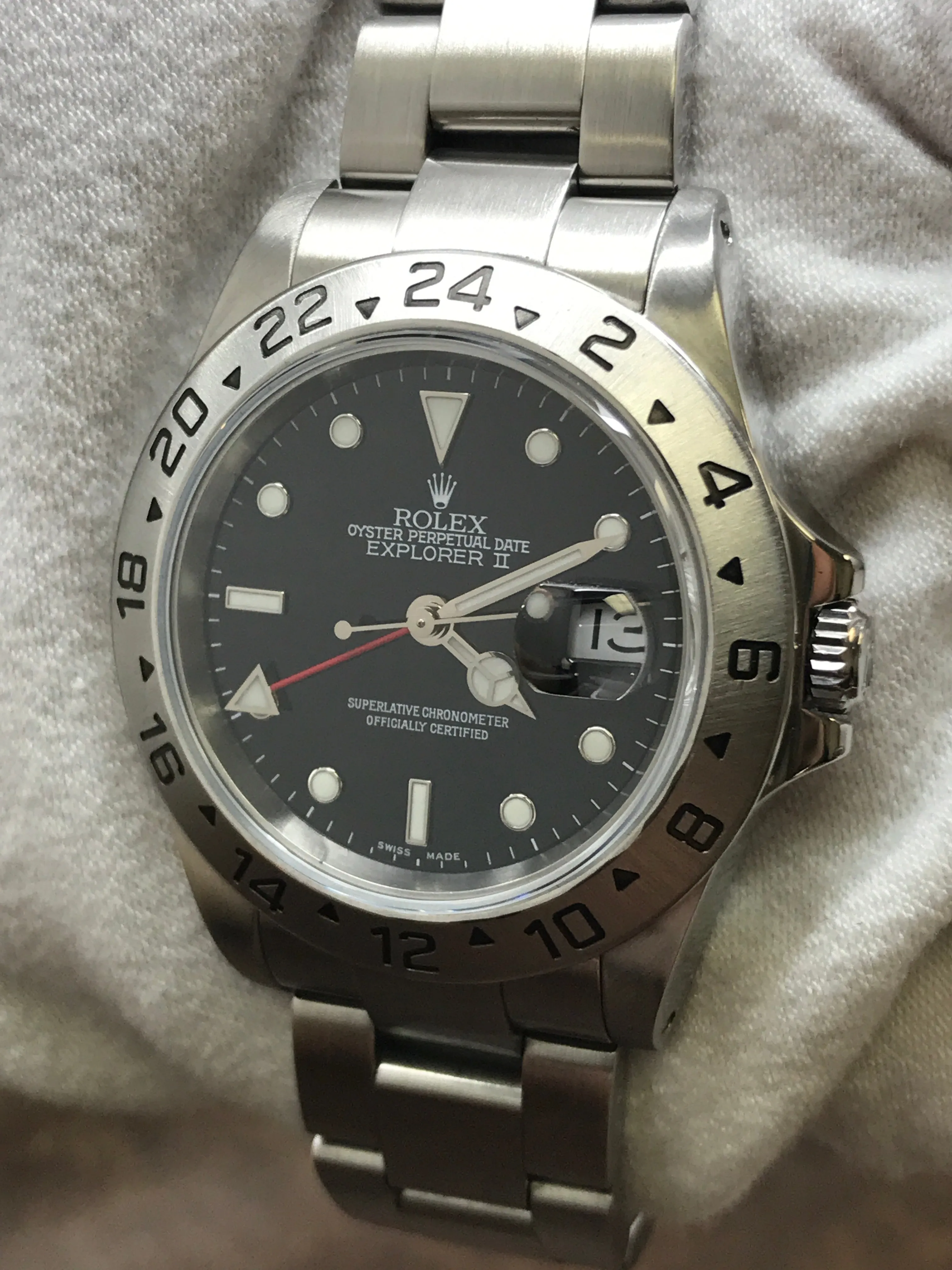 Rolex Explorer II 16570 Black Dial Automatic Men's Watch