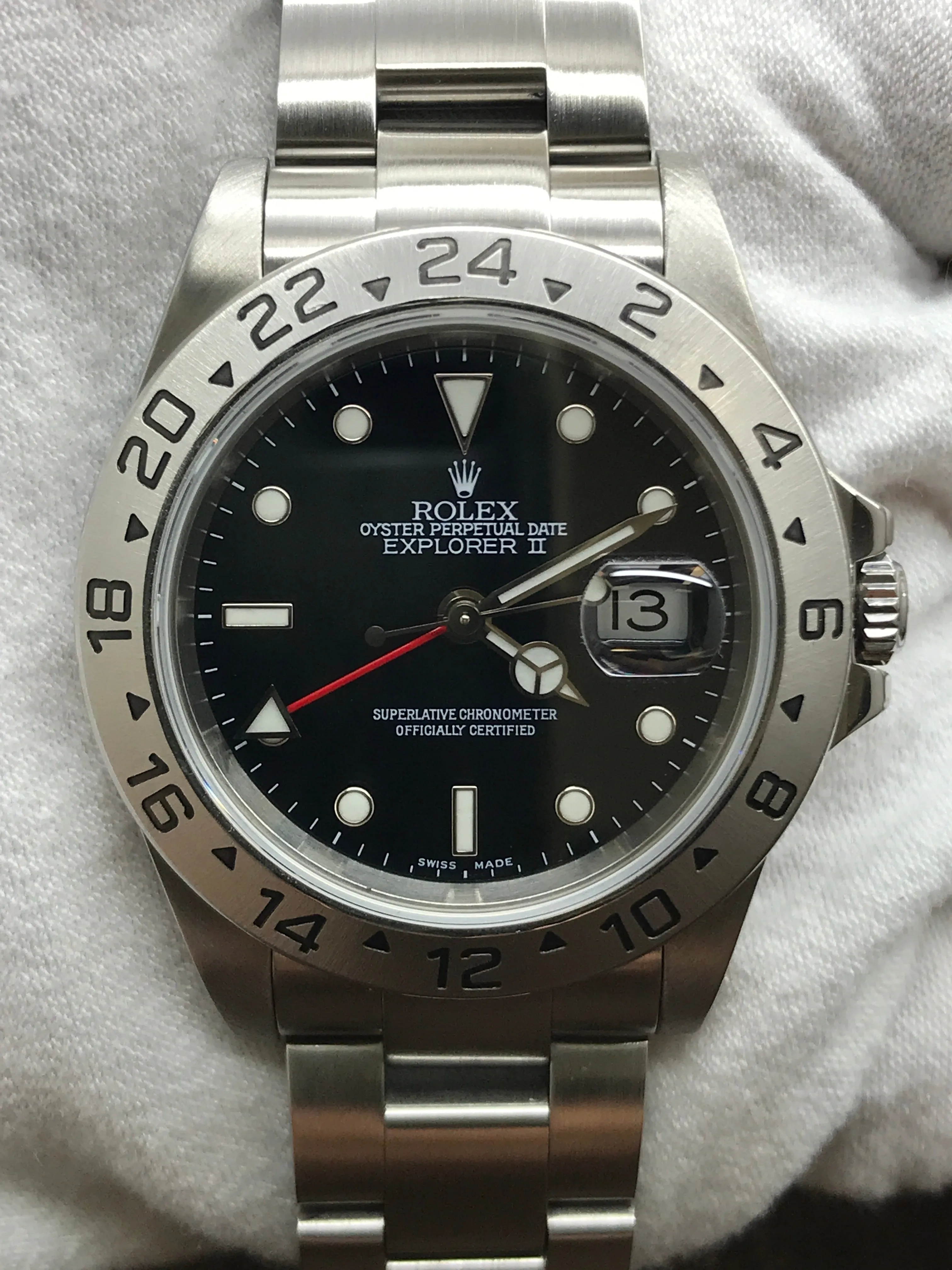 Rolex Explorer II 16570 Black Dial Automatic Men's Watch