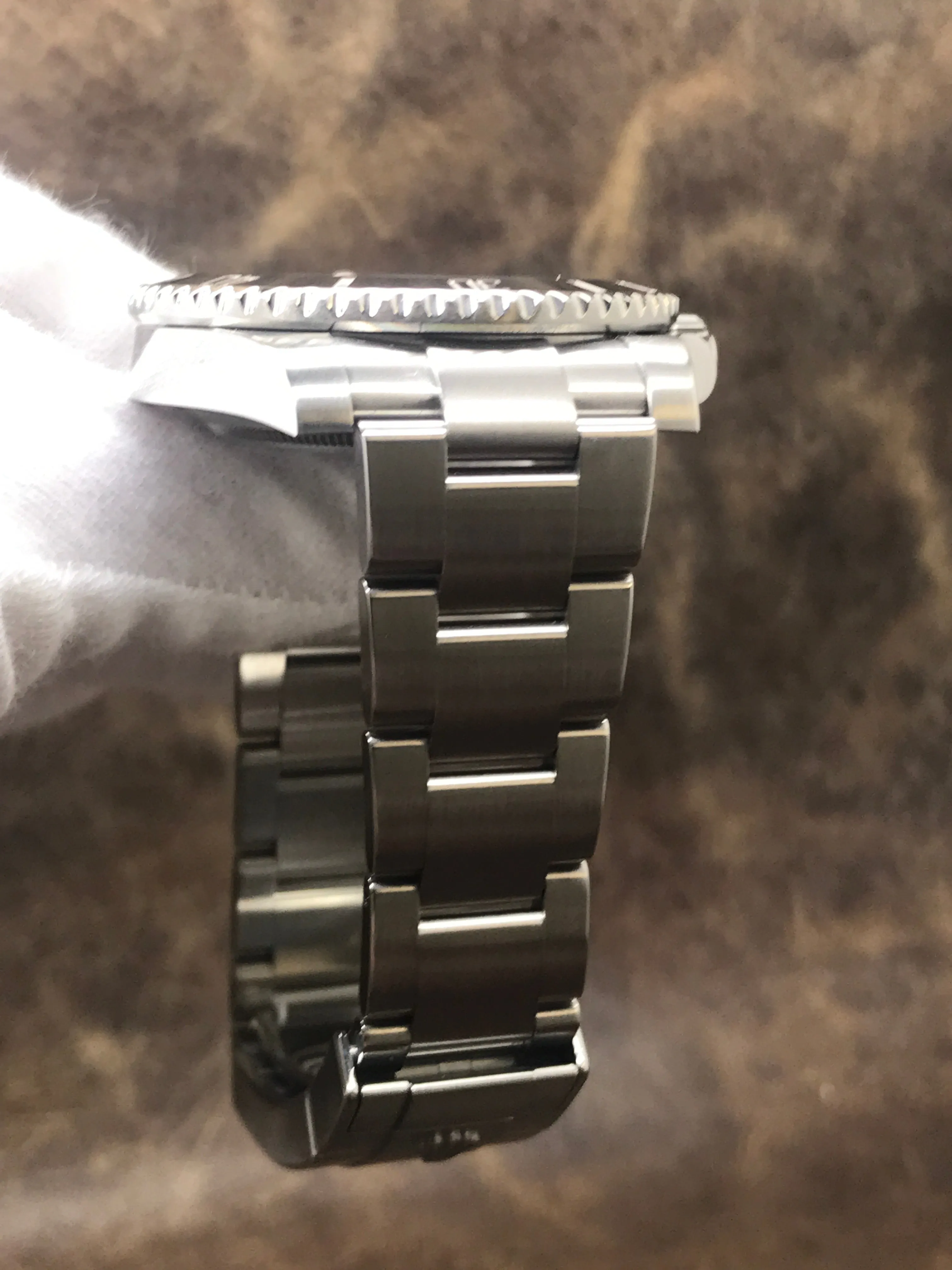 Rolex No Date Submariner Ceramic 114060 Black Dial Automatic Men's Watch
