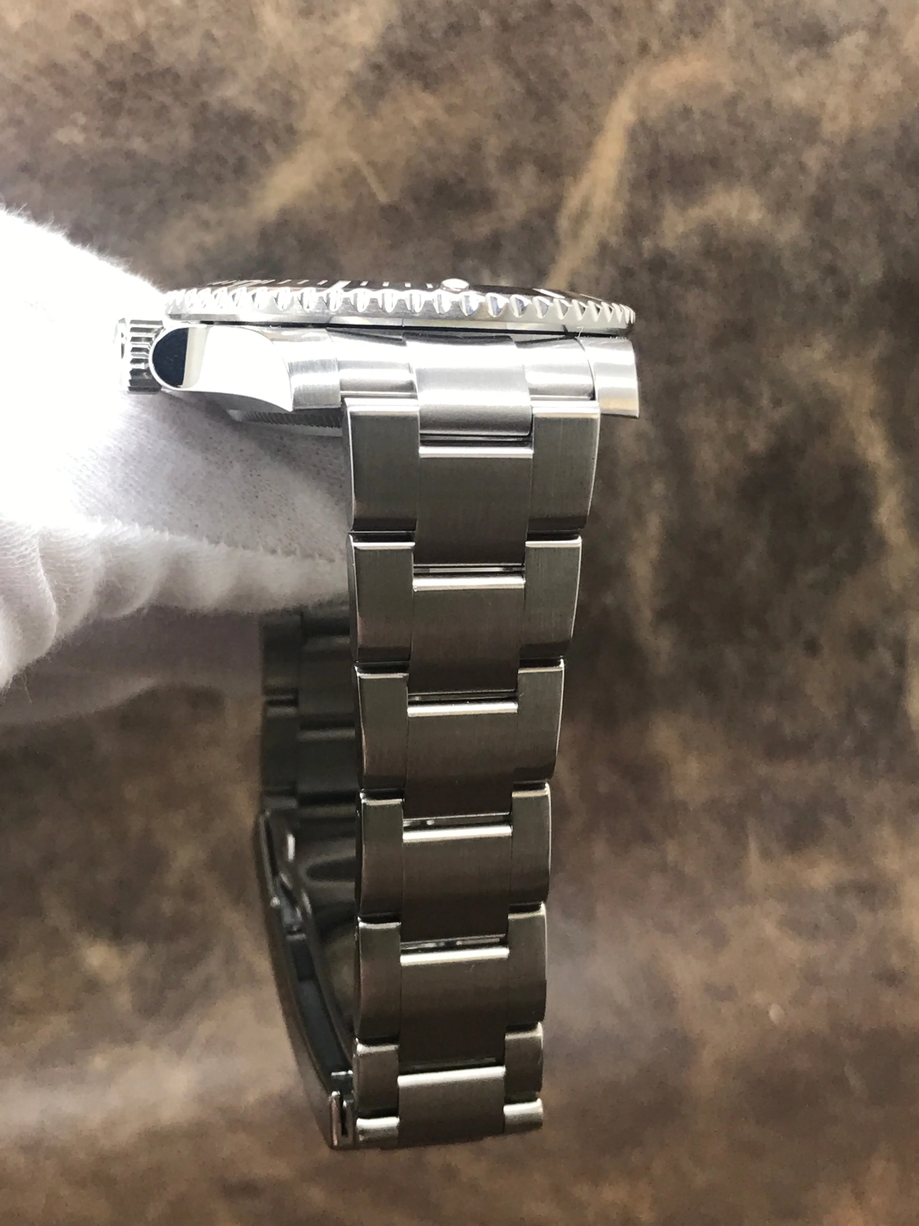 Rolex No Date Submariner Ceramic 114060 Black Dial Automatic Men's Watch