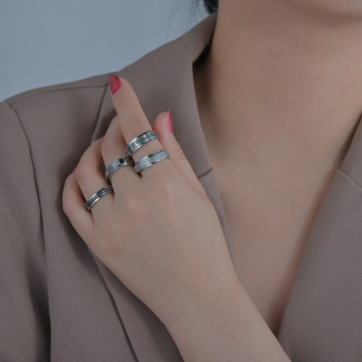 Rotatable Basic Ring for Men/Women