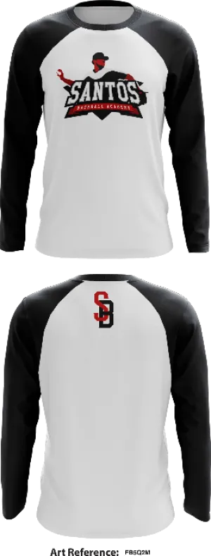 Santos Baseball Academy Core Men's LS Performance Tee - FB5q2m