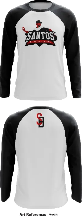 Santos Baseball Academy Core Men's LS Performance Tee - FB5q2m