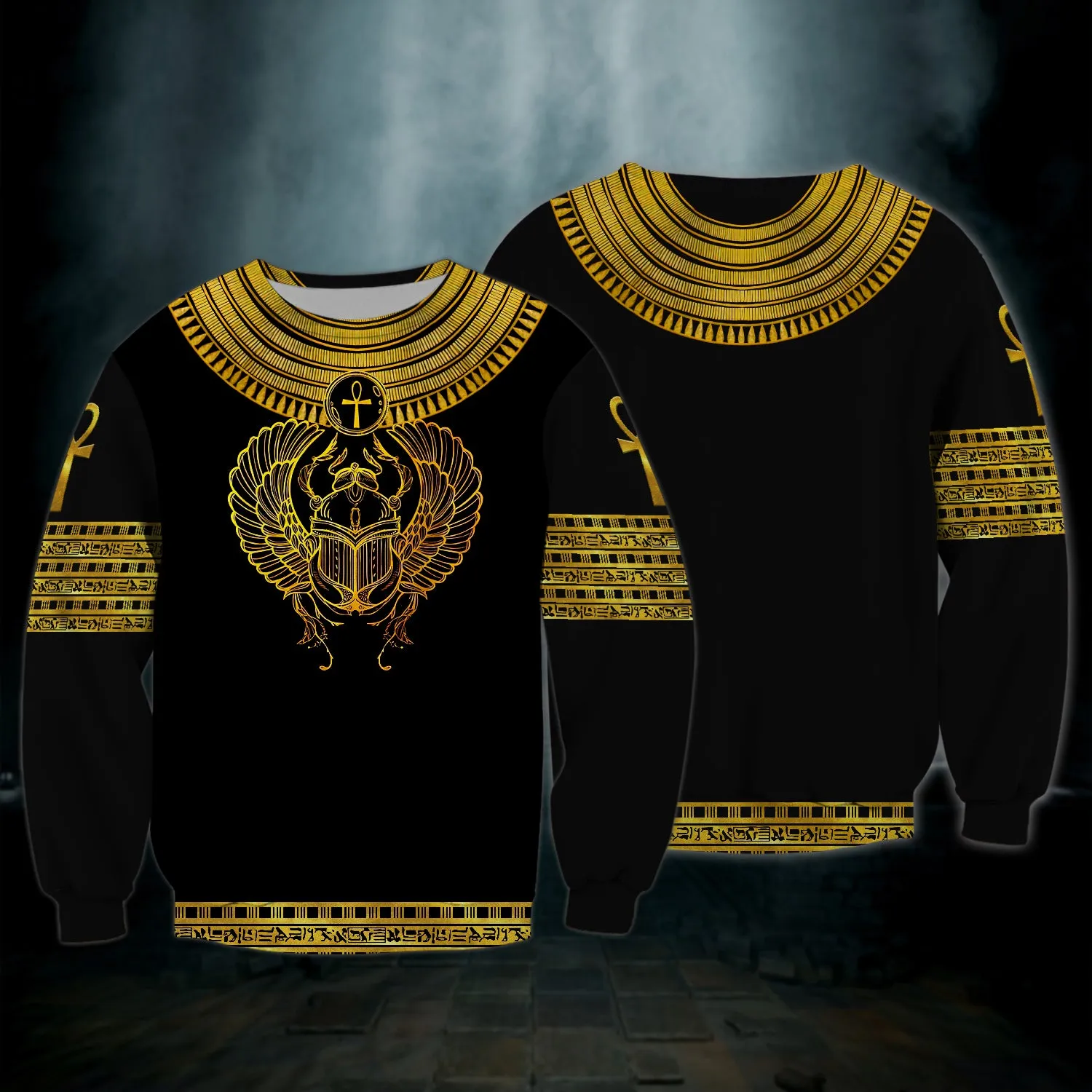 Scarab With Ankh , Ancient Egypt 3D Shirts
