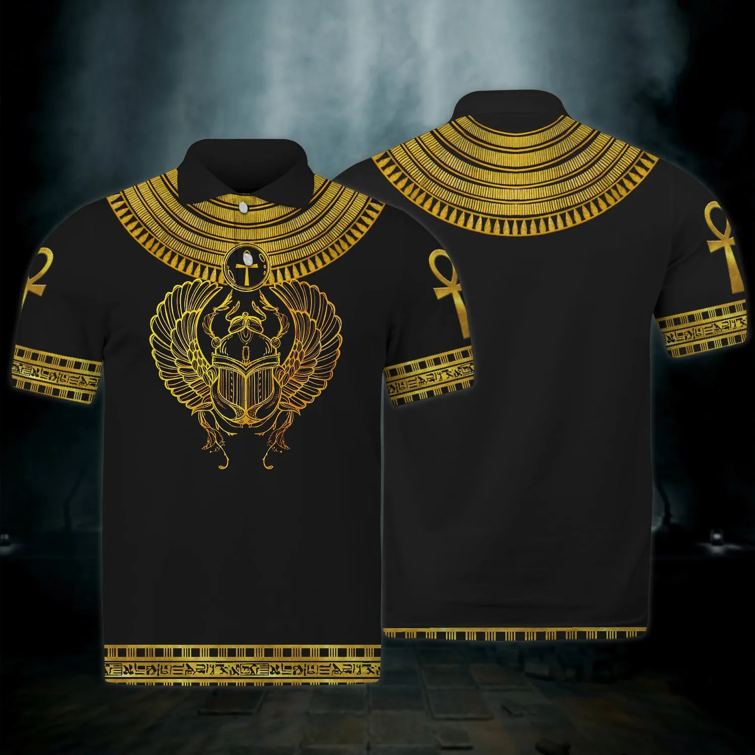 Scarab With Ankh , Ancient Egypt 3D Shirts