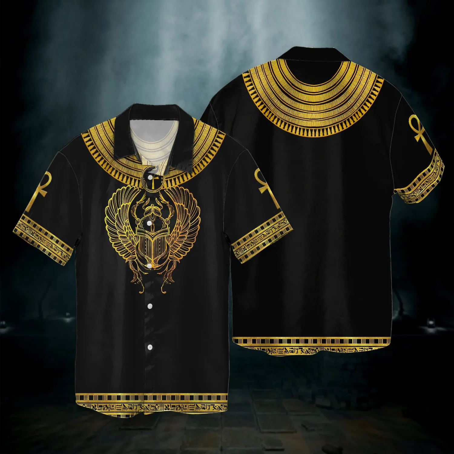 Scarab With Ankh , Ancient Egypt 3D Shirts