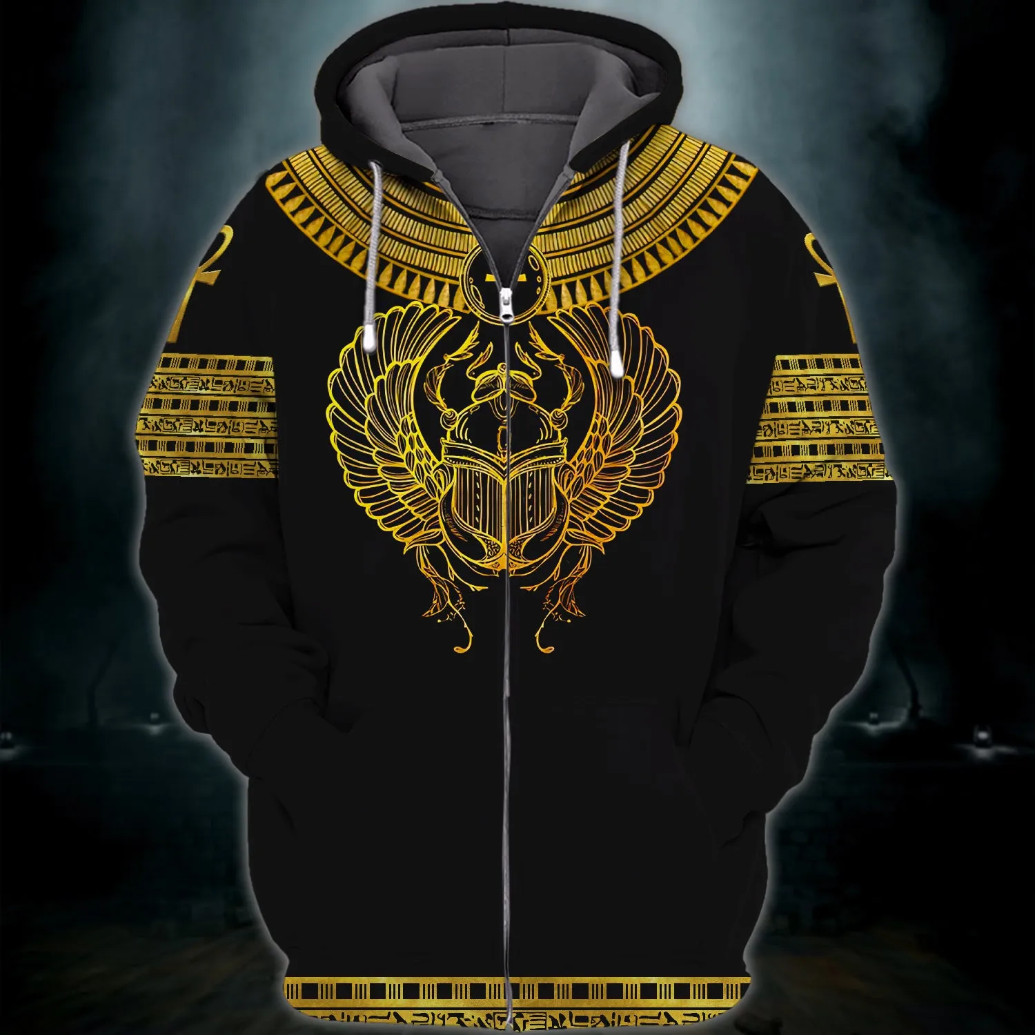 Scarab With Ankh , Ancient Egypt 3D Shirts