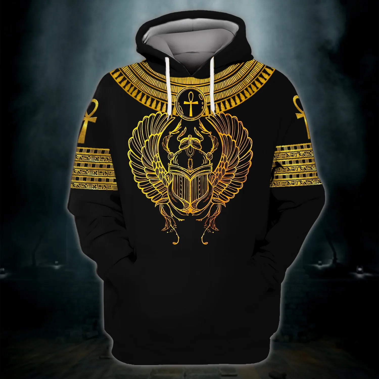Scarab With Ankh , Ancient Egypt 3D Shirts