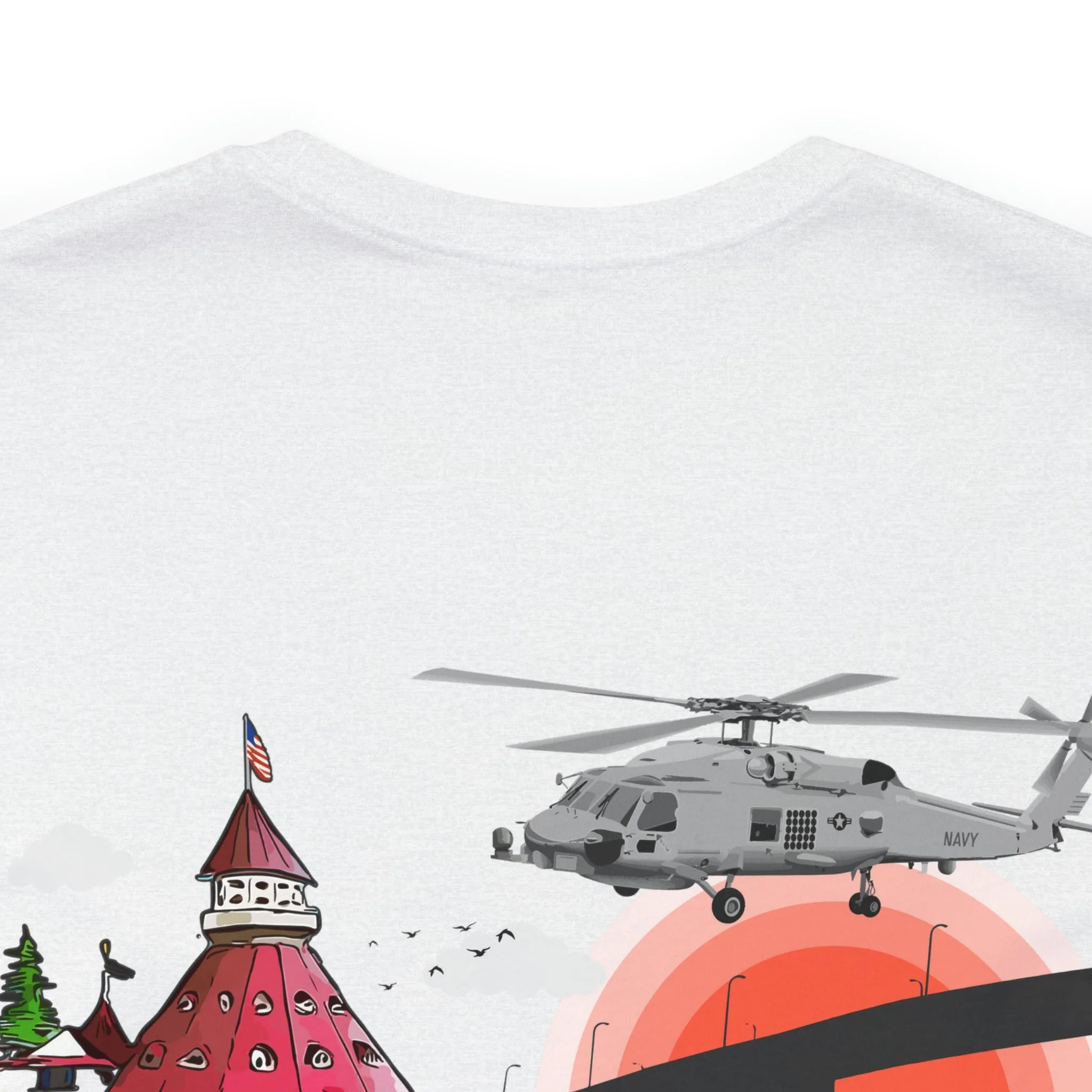 SH-60R Seahawk Coronado Flying Club (Light Colors) Tee
