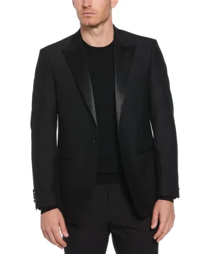 Slim Fit Peak Lapel Satin Sport Coat