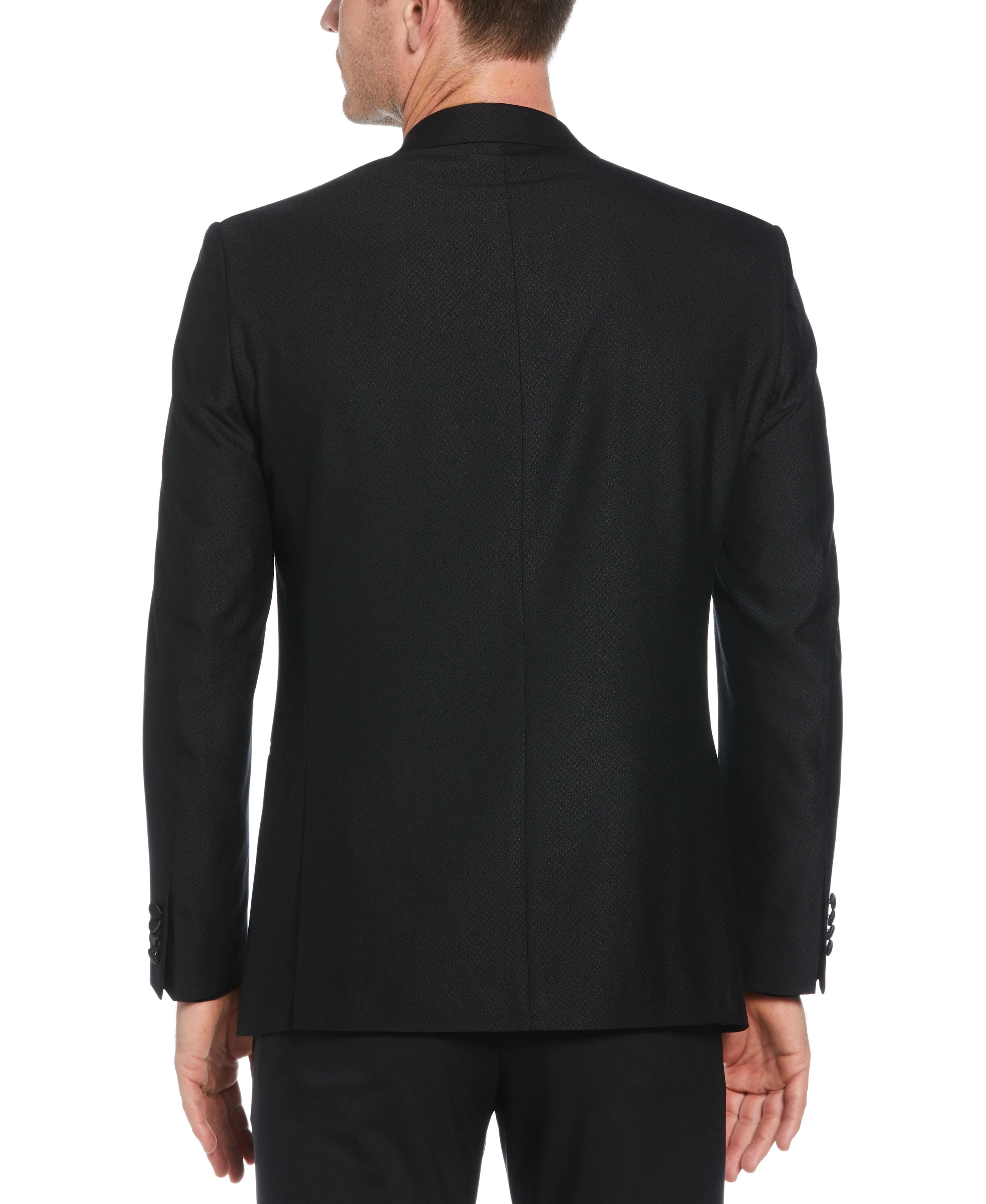 Slim Fit Peak Lapel Satin Sport Coat