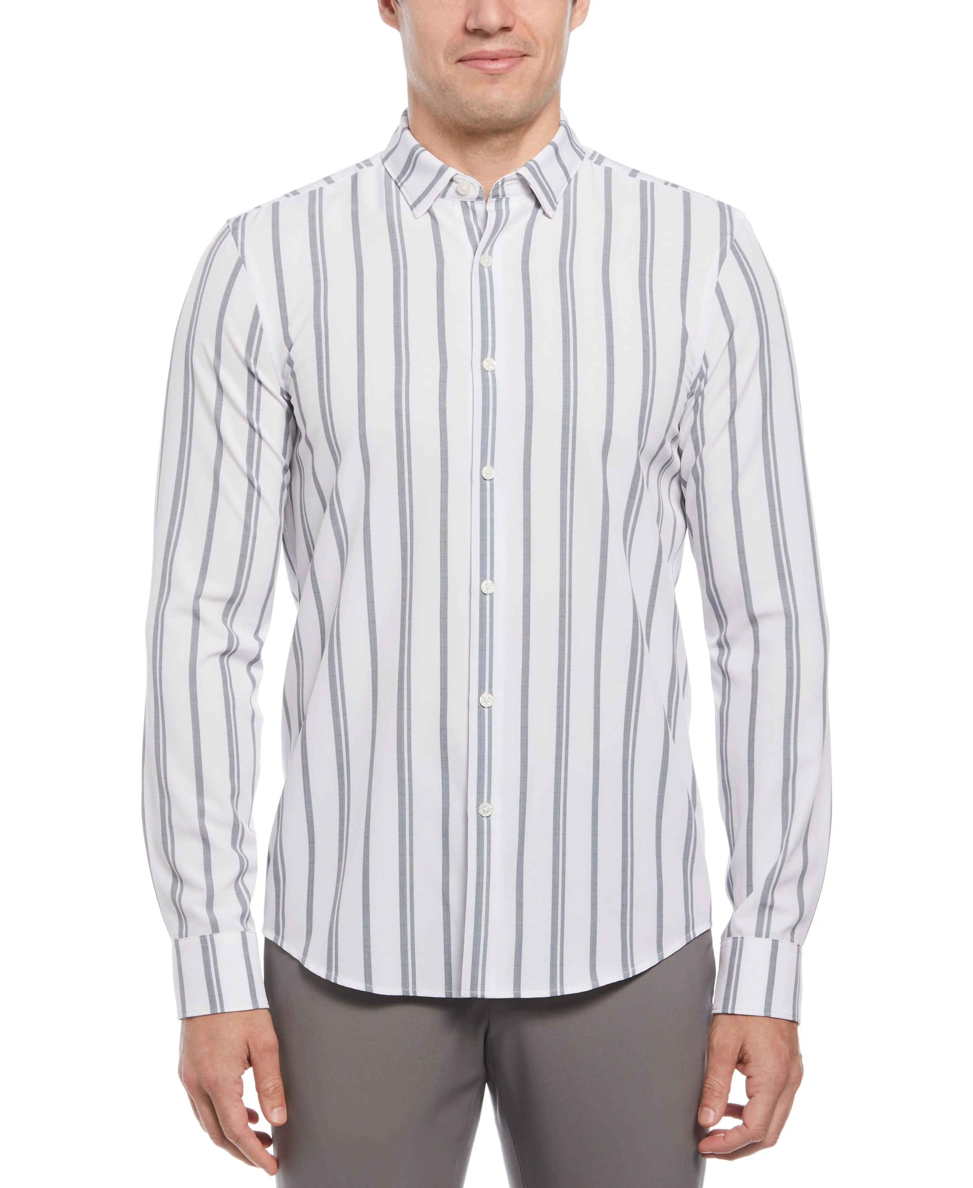 Slim Fit Vertical Stripe Total Stretch Shirt