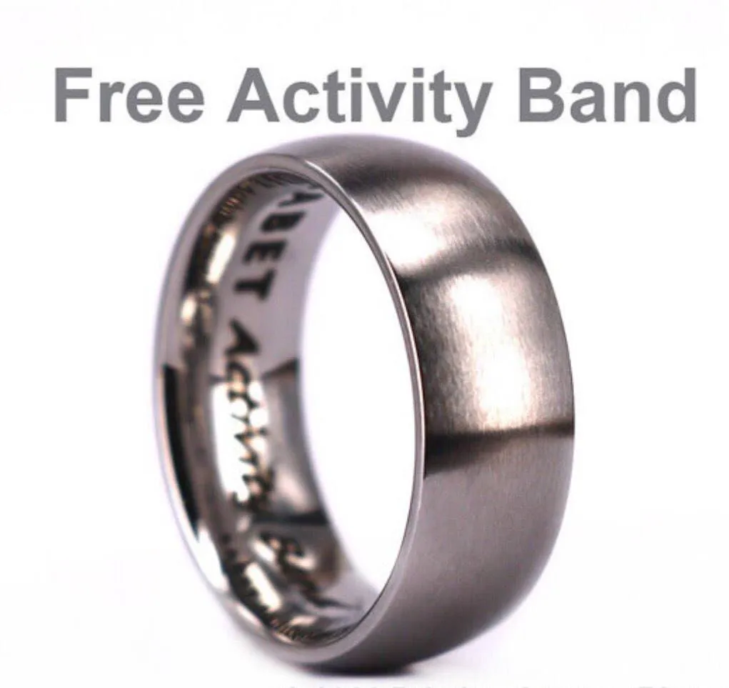 Smokey Joe - Tobacco Leaf Mens Wedding Band Black Ceramic Wedding Ring Mens Ring 8mm