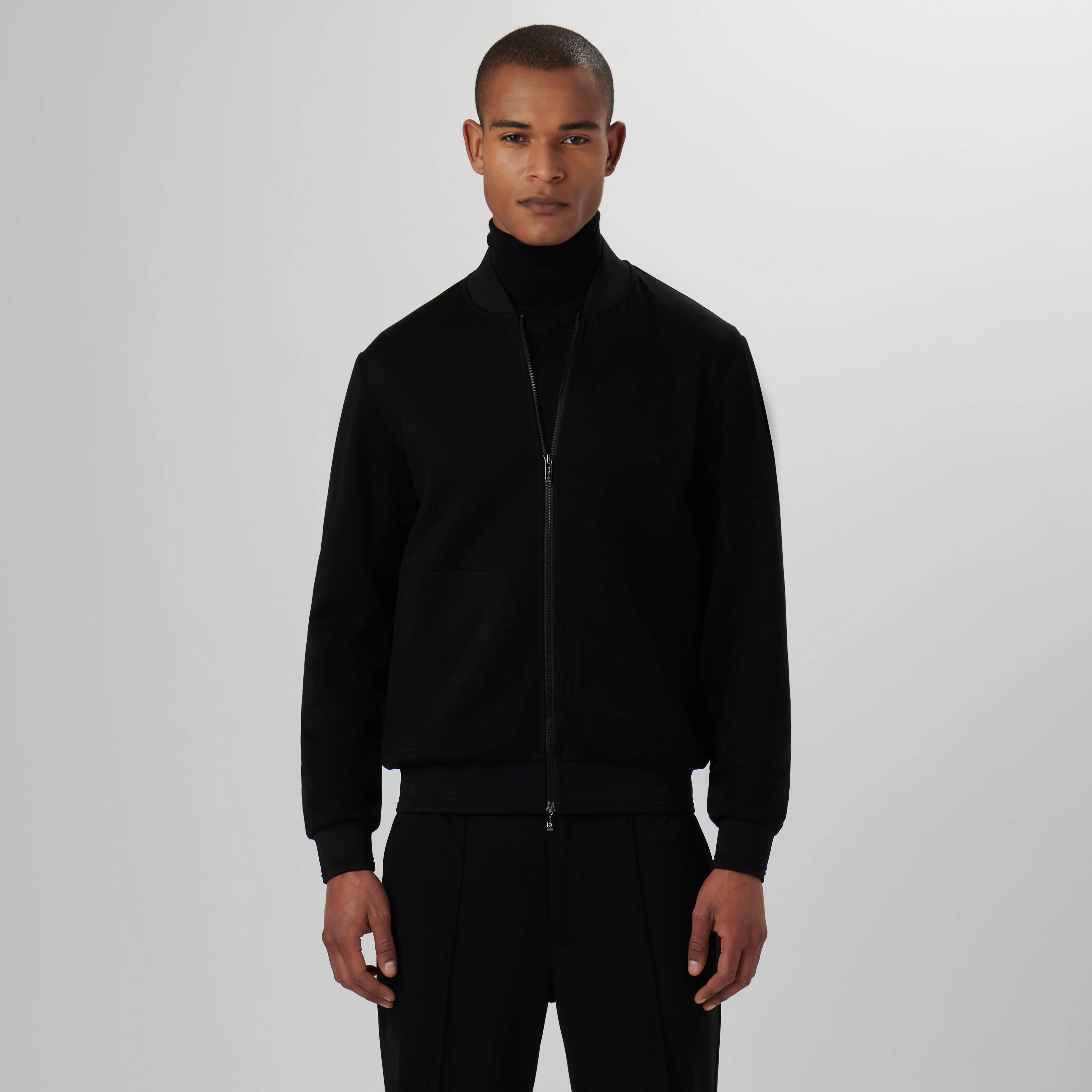 Soft Touch Knit Bomber Jacket