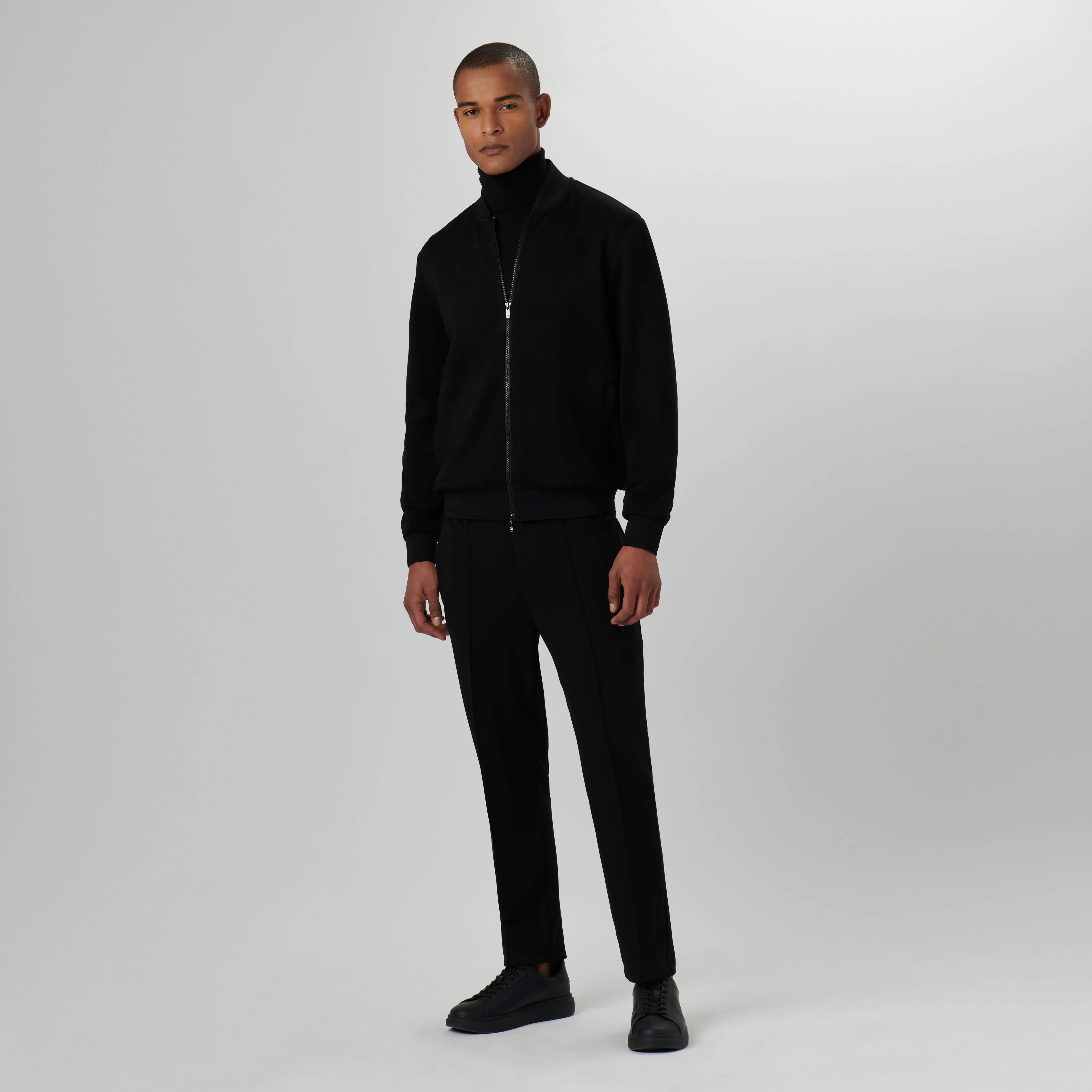 Soft Touch Knit Bomber Jacket