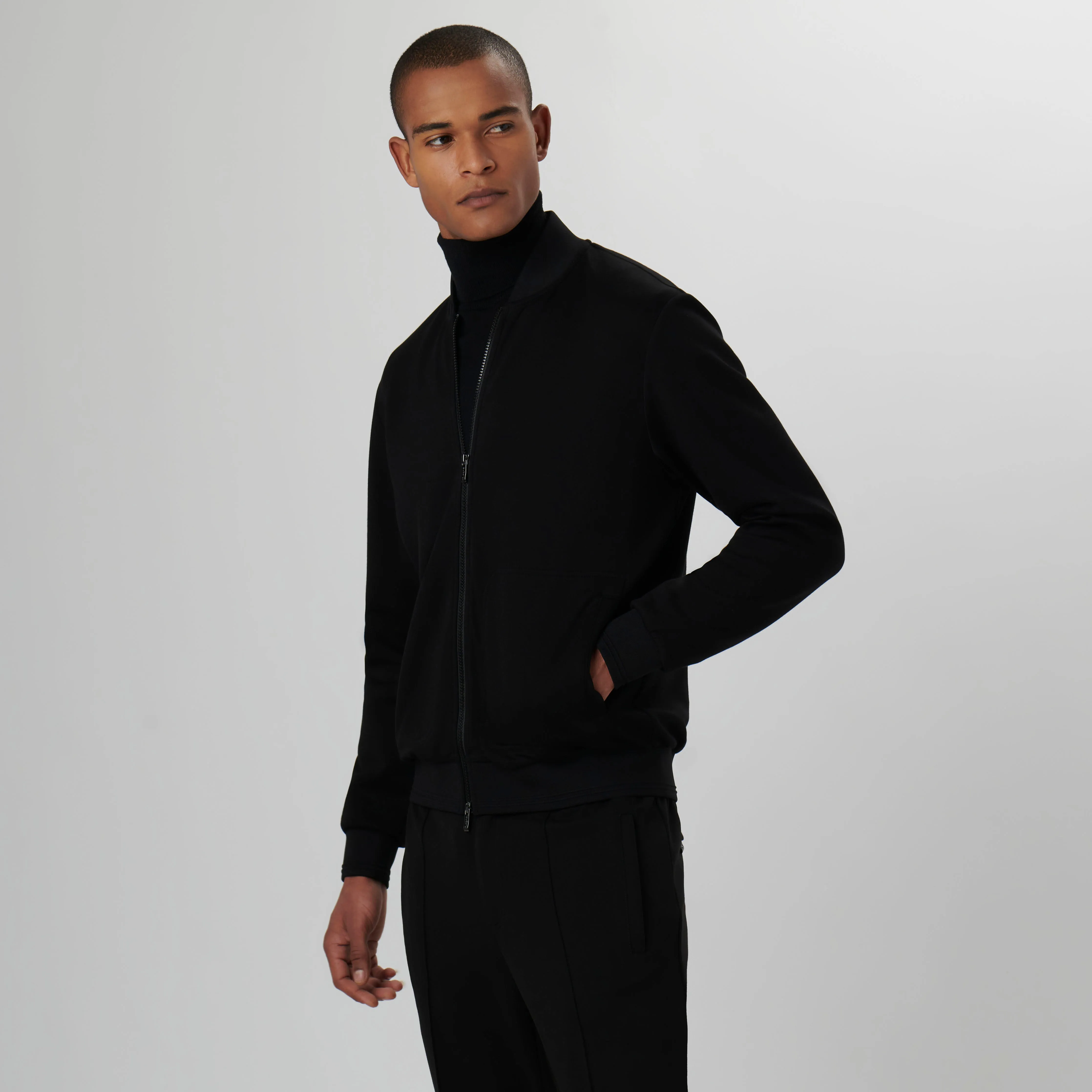 Soft Touch Knit Bomber Jacket