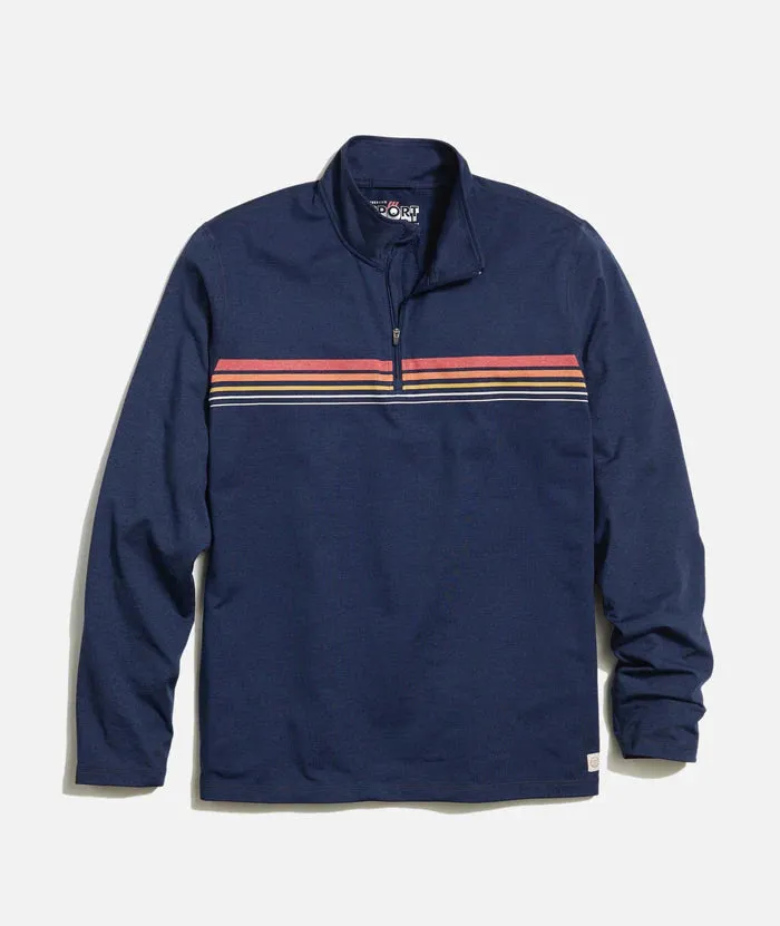 Striped Quarter Zip
