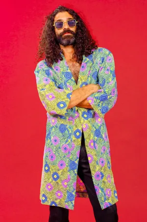 Super Swirl Unisex African Print Kimono