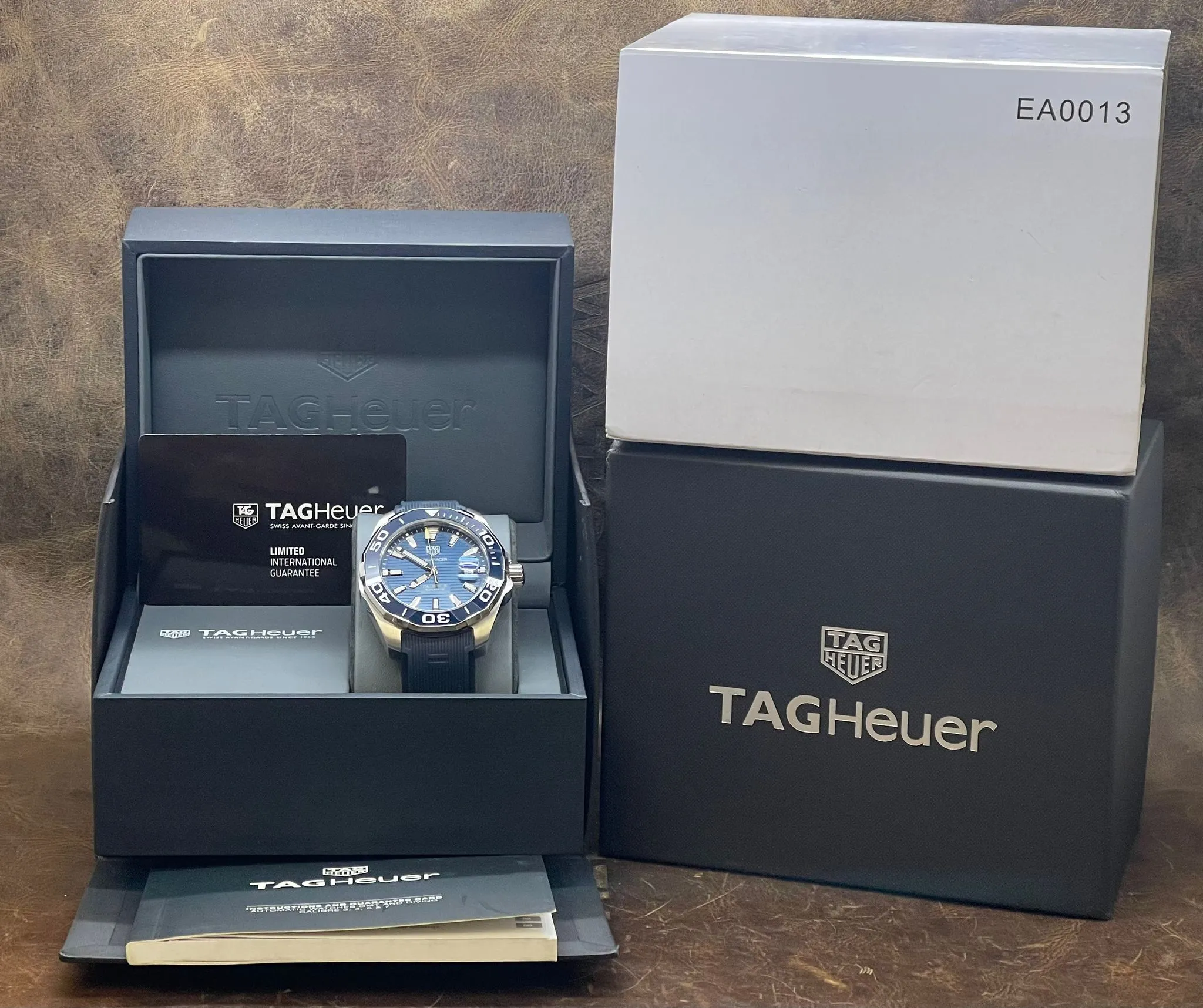 TAG Heuer Aquaracer 43mm Calibre 5 WAY201B.FT6150 Blue Dial Automatic Men's Watch