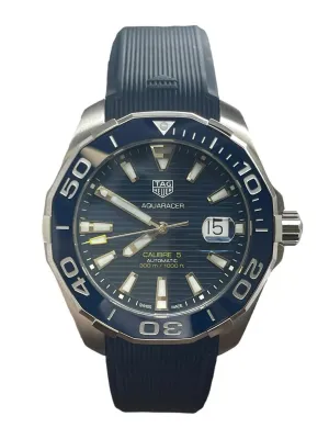 TAG Heuer Aquaracer 43mm Calibre 5 WAY201B.FT6150 Blue Dial Automatic Men's Watch