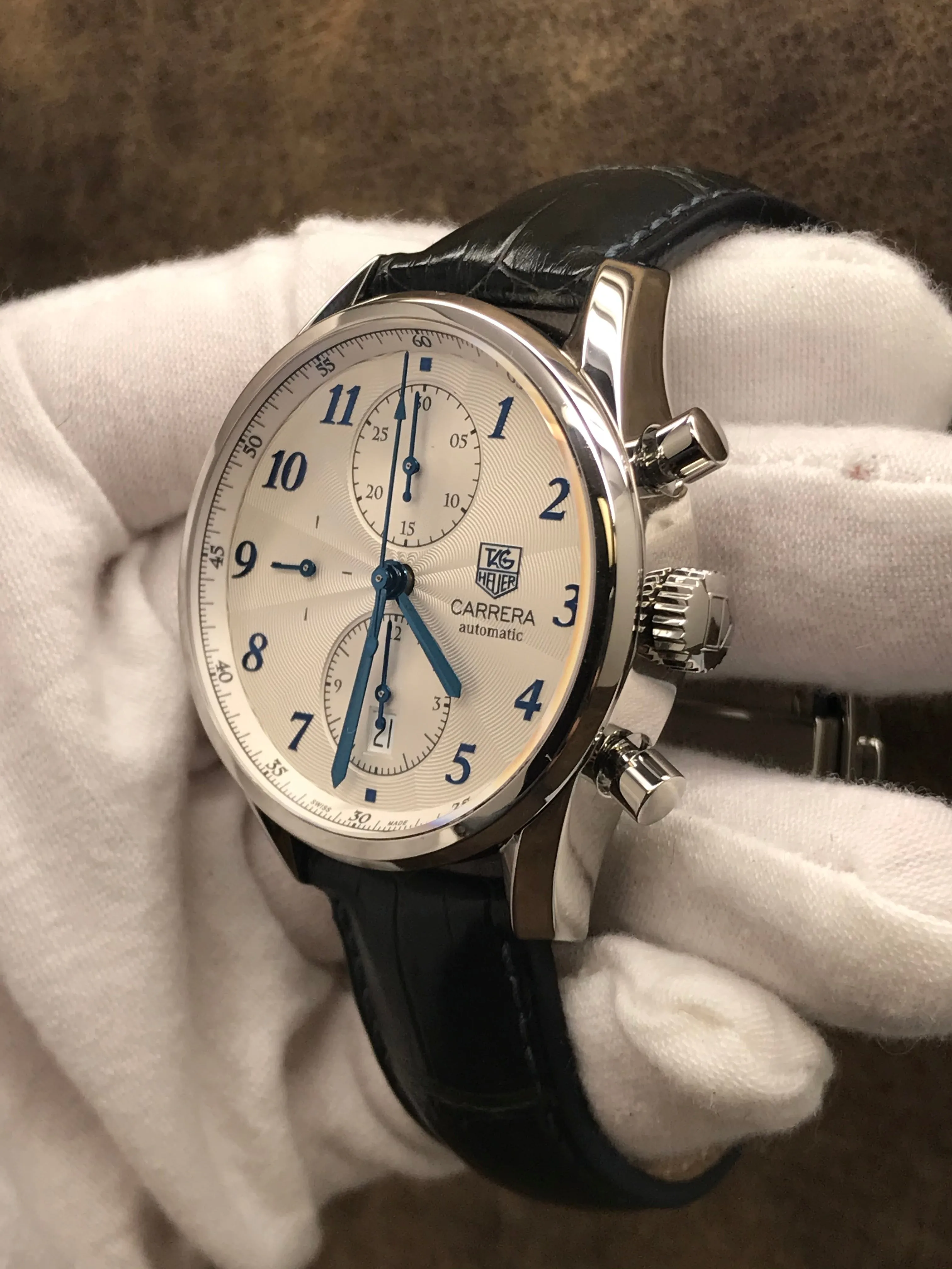 TAG Heuer Carrera Heritage CAS2111 Silver Dial Automatic Men's Watch