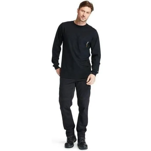 Timberland Pro Men's Flame Resistant Pocket Work T-Shirt - Black- TB0A23PF001
