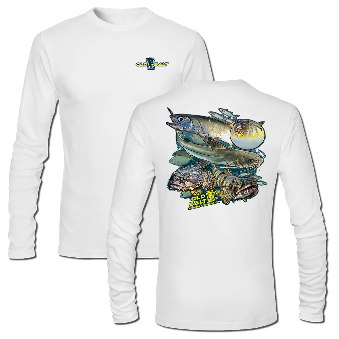 Trash Can Slam' - Long Sleeve Performance Fishing Shirt