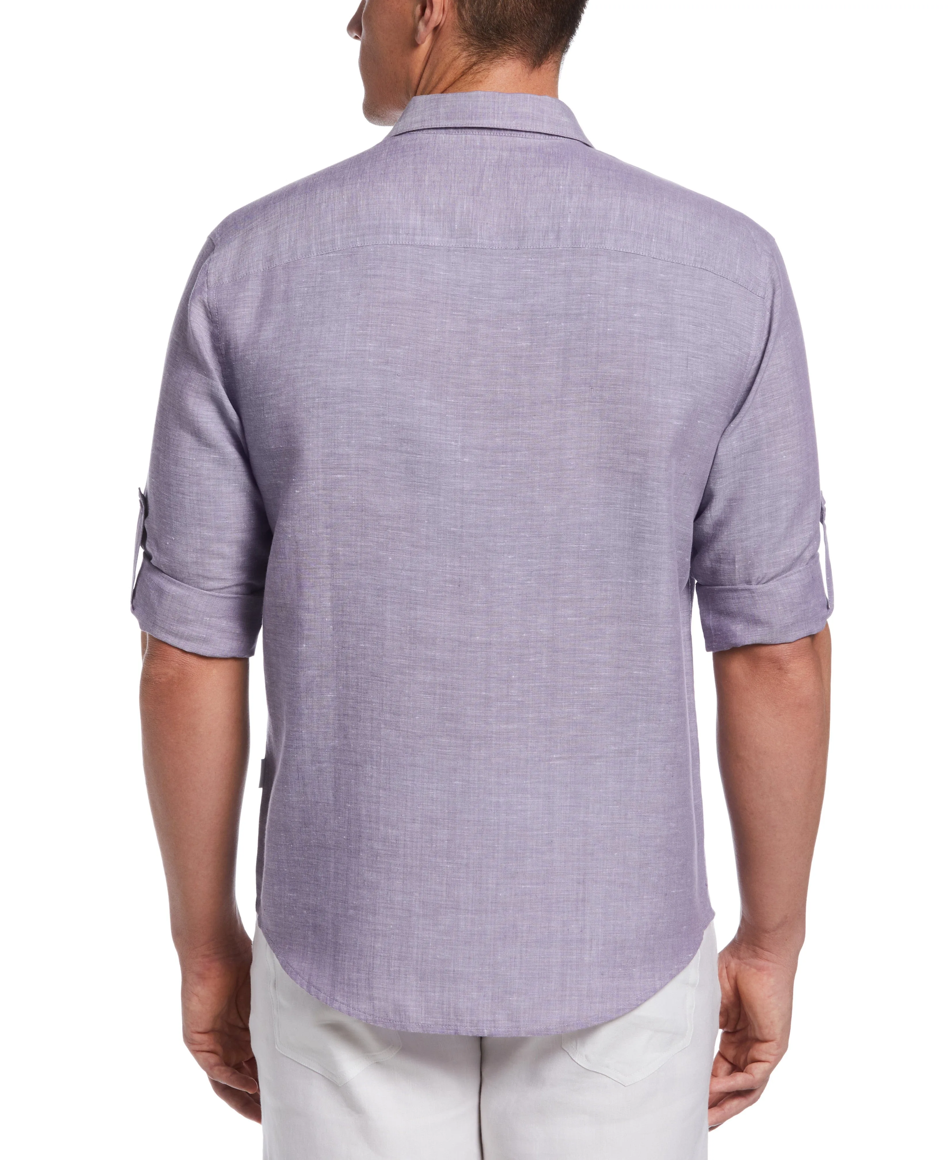 Travelselect™ Linen-Blend Rolled Sleeve Shirt