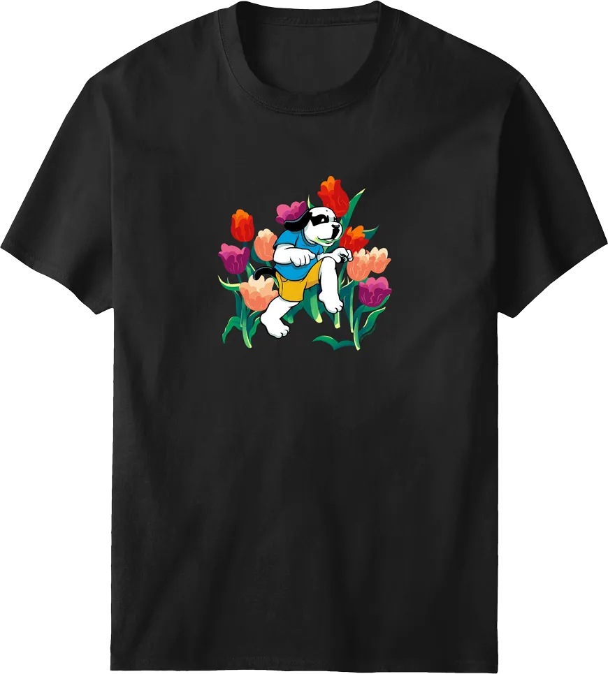 Tulip Dog T-shirt