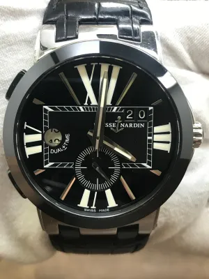 Ulysse Nardin Executive Dual Time 243-00 Black Dial Automatic Men's Watch