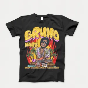 Unisex Adult Bruno Mars Tee Shirt