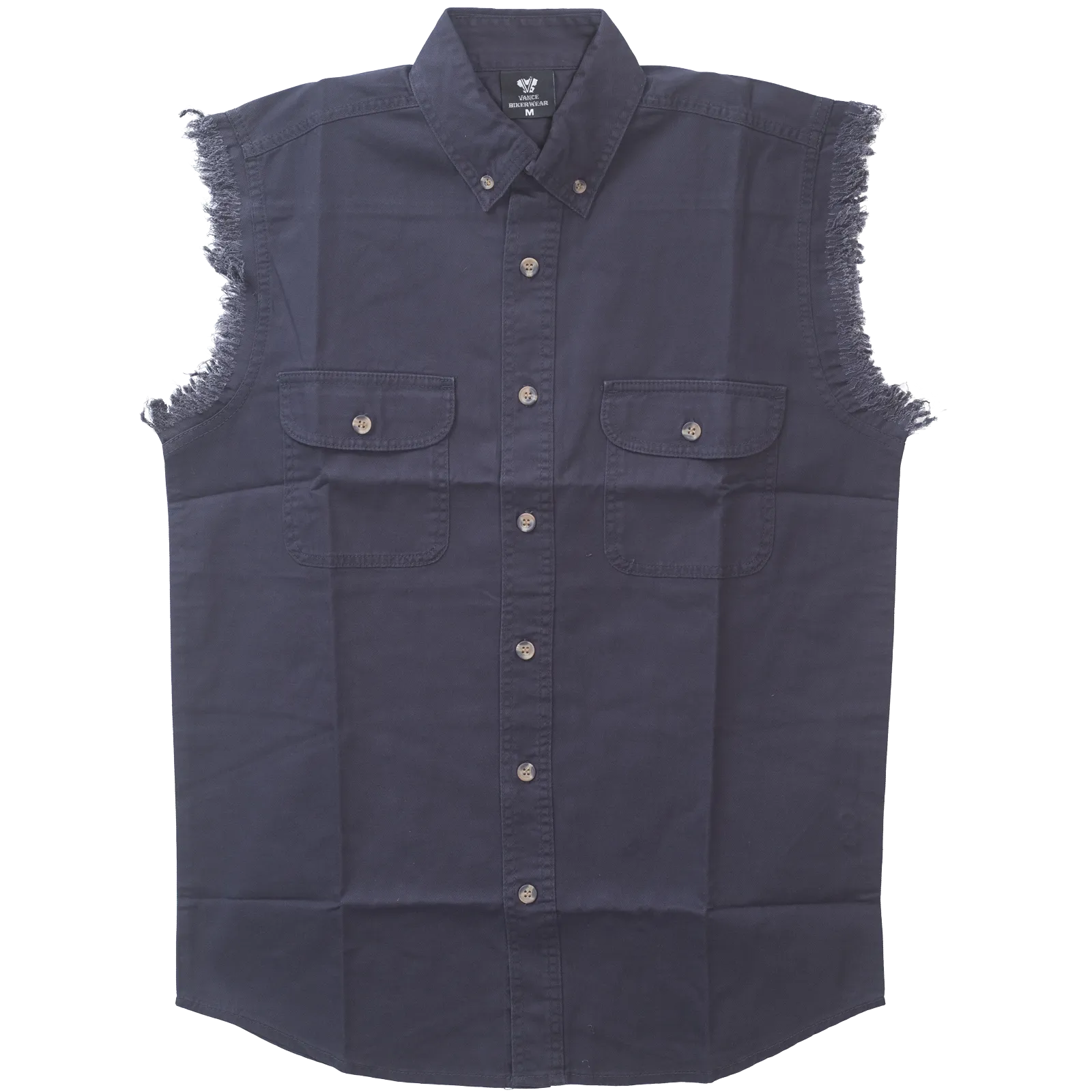 VB706 - Mens Cutoffs Dark Blue Shirt