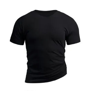WATERPROOF ANTI-DIRT CLASSIC FIT COTTON STRETCH V-NECK TEE