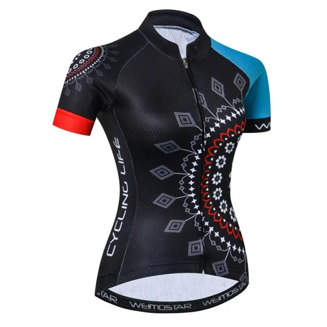 Weimostar 2018 Women Cycling Jersey Shirt ProTeam Racing Bicycle Cycling Clothing Maillot Ciclismo Road mtb Bike Jersey Clothes