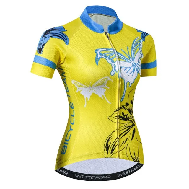 Weimostar 2018 Women Cycling Jersey Shirt ProTeam Racing Bicycle Cycling Clothing Maillot Ciclismo Road mtb Bike Jersey Clothes